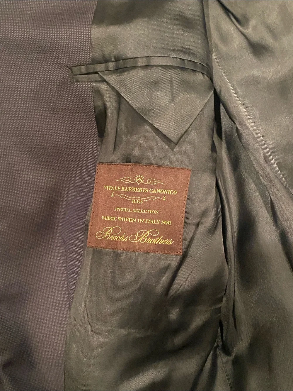 RECENT 2022 Brooks Brothers 1818 Madison Italy 2 Piece Suit Jacket Pants Set 42